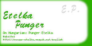 etelka punger business card